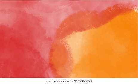 Fondo de color de agua naranja para fondos de texturas y diseño de banners web
