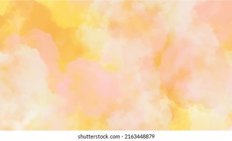 Orange watercolor background for textures backgrounds and web banners design
