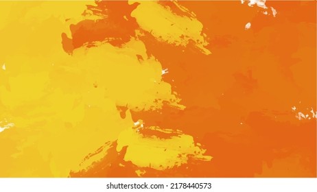 Orange watercolor background for textures backgrounds and web banners design
