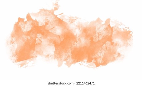 Fondo de color de agua naranja para fondos de texturas y diseño de banners web
