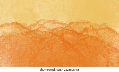 Orange watercolor background for textures backgrounds and web banners design
