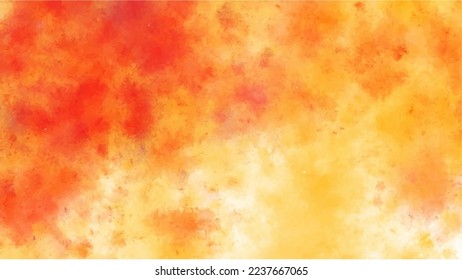 Fondo de color de agua naranja para fondos de texturas y diseño de banners web
