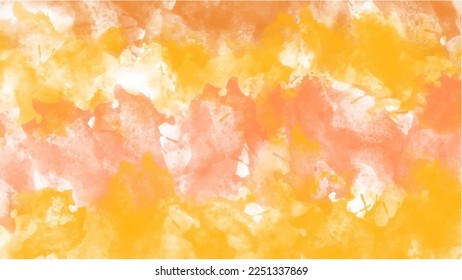 Fondo de color de agua naranja para fondos de texturas y diseño de banners web
