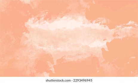 Orange watercolor background for textures backgrounds and web banners design
