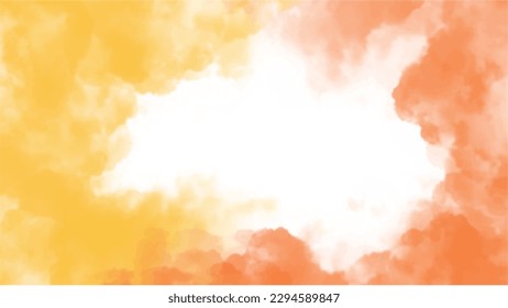 Fondo de color de agua naranja para fondos de texturas y diseño de banners web
