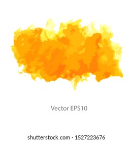 Orange watercolor background. vector background