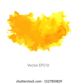 Orange watercolor background. vector background