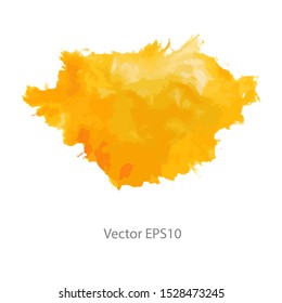 Orange watercolor background. vector background