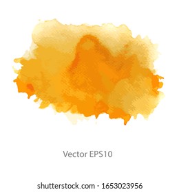 Orange watercolor background. vector background