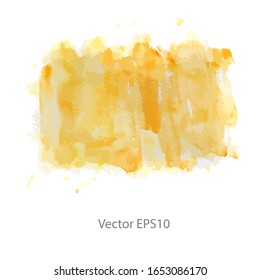 Orange watercolor background. vector background