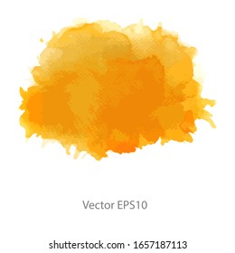 Orange Watercolor Background. Vector Background