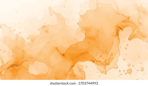 An orange watercolor background with a warm, inviting feel, ideal for adding a touch of creativity and energy to any design or artistic project