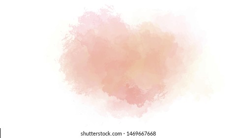 Orange watercolor background for your design, watercolor background concept, vector.
