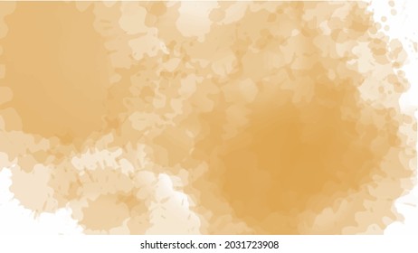 Orange watercolor background for your design, watercolor background concept, vector.