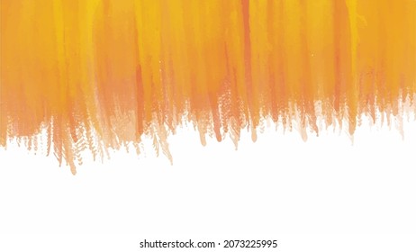 Orange watercolor background for your design, watercolor background concept, vector.
