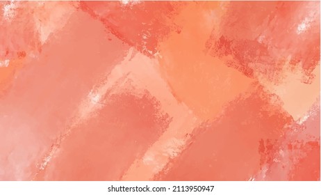 Orange watercolor background for your design, watercolor background concept, vector.