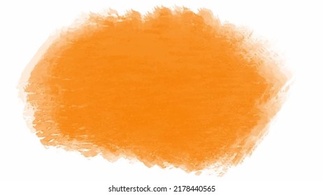 Orange watercolor background for your design, watercolor background concept, vector.