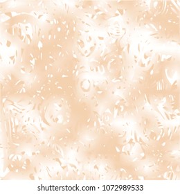 orange watercolor blurred background pattern with little white chips, vector illustration