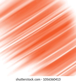 orange watercolor diagonal irregular lines pattern with different shades and blurred endings, vector illustration