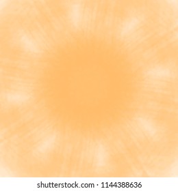 orange watercolor mandala background pattern with visible brush stroke lines, vector illustration