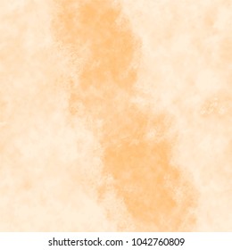 orange watercolor marble structure pattern with wide diagonal stripe area, vector illustration