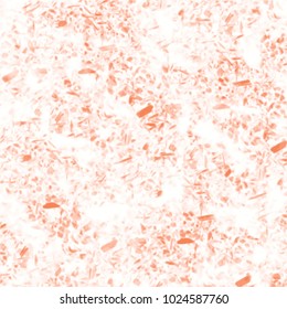 orange watercolor speckle pattern with little irregular edgy stains on white background, vector illustration