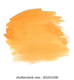 Orange Watercolor Splash Stock Vector (Royalty Free) 201415100 ...