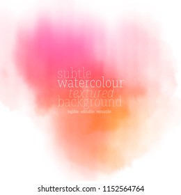 orange watercolor splash. vector eps 8