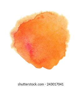 Orange Watercolor Spot