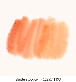 Orange watercolor style banner vector