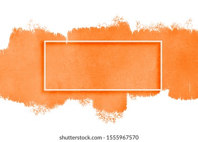 orange watercolor texture with text space