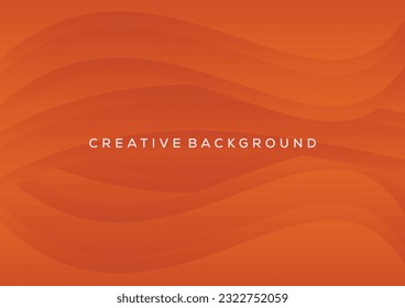 paisaje de fondo abstracto de onda naranja