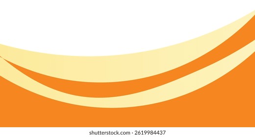 Orange Wave: Abstract flowing gradient design on white.