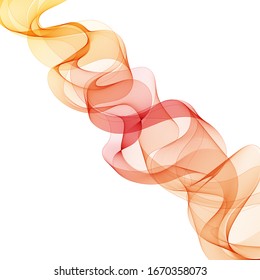 orange wave. abstract vector graphics