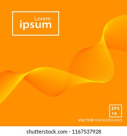 Orange wave background