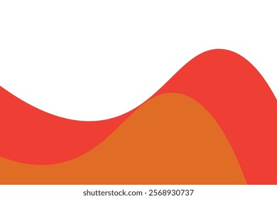 orange wave background eps 10