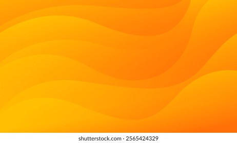 Orange wave background vector, fluid gradient shapes composition. Abstract dynamic wallpaper suitable for templates, sales banners, ads, events, websites, and pages