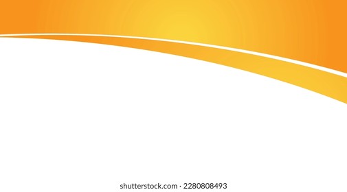 Orange wave background. For wallpaper, cover, web banner, poster, placard and vivid presentation. Wave design background for business card, voucher template, text message and flyer. Elegant vector