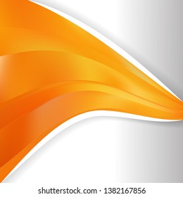 Orange Wave Business Background Design