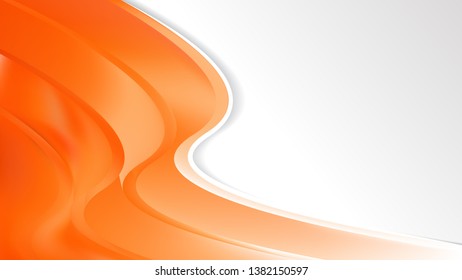 Orange Wave Business Background Vector Art