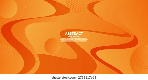 Fondo abstracto de fluido de onda naranja. Diseño de patrón de onda superpuesta de moda. Vector eps10