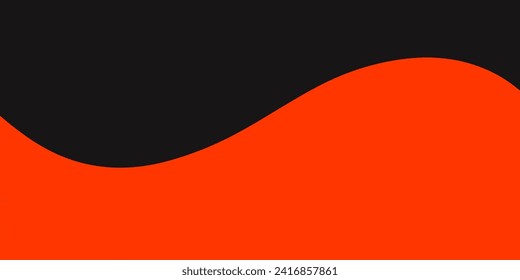 fondo de la ilustración de onda naranja sobre un fondo oscuro