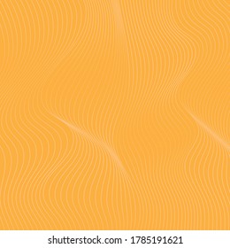 Orange wave line abstract pattern background. Vector