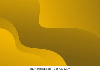 Orange wave modern background for template design, vector illustration