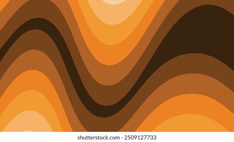 Fondo abstracto de corte de papel de onda naranja para fondo o presentación