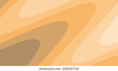 Orange wave paper cut abstract background for backdrop or presentation