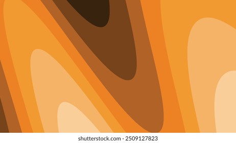 Fundo abstrato de corte de papel de onda laranja para pano de fundo ou apresentação