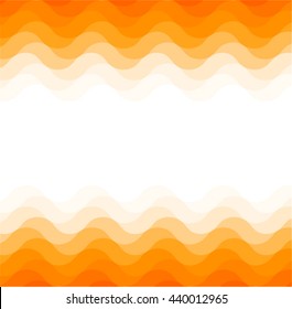 orange wave pattern geometric abstract background vector illustration sea ocean water 