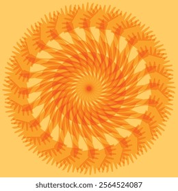  orange wave patterns Seamless wave background