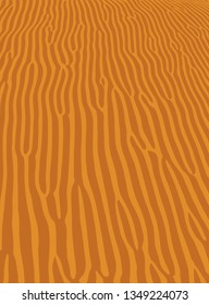 Orange wave sand ripple texture, sahara desert